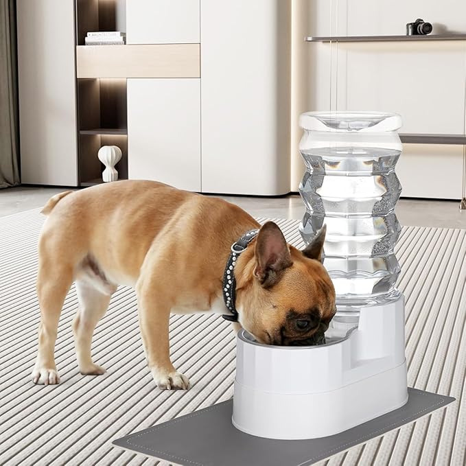 RIZZARI Large Water Dispenser for Dogs: 9L Automatic Stainless Steel Gravity - Image 8