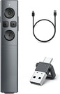 2-in-1 USB Type C Presentation Clicker, Rechargeable Wireless Presenter Remote by NinjaABXY