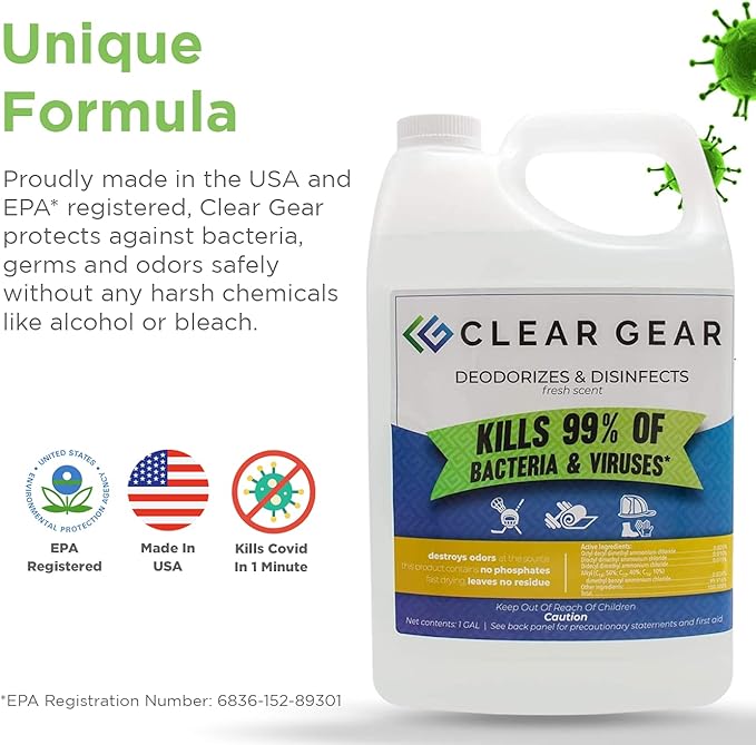 Clear Gear - Disinfectant, and Deodorizer - Image 3