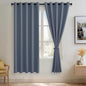 JIUZHEN Dusty Blue Blackout Curtains by JIUZHEN