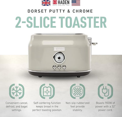 Haden Dorset 2 Slice Wide Slot Stainless Steel Toaster - Image 2