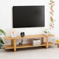 HollyHOME Bamboo TV Stand with Storage by HollyHOME
