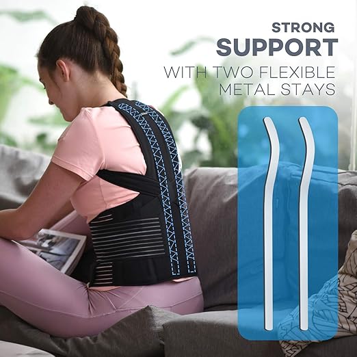 sicheer Posture Corrector for Women and Men Back Brace Straightener Shoulder - Image 5