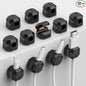 12 Pack Rotatable Cable Clips, Spring Cord Organizer Desk Cable Management Cord by Yocice