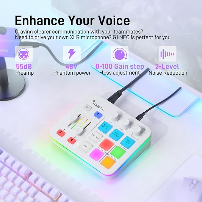 MAONO Gaming Audio Mixer, Audio Interface - Image 3