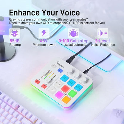 MAONO Gaming Audio Mixer, Audio Interface - Image 3