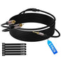 2 Pack 8FT 3.5mm to RCA Stereo Audio Adapter Cable, Auxiliary RCA Y Splitter by Kxable