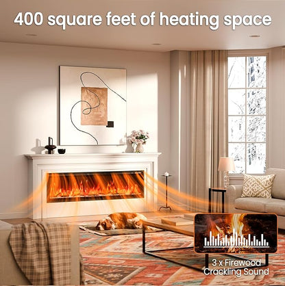 72” Smart Electric Fireplace - Image 5