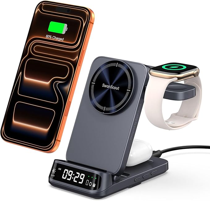 Wireless Charger Stand Compatible by SwanScout