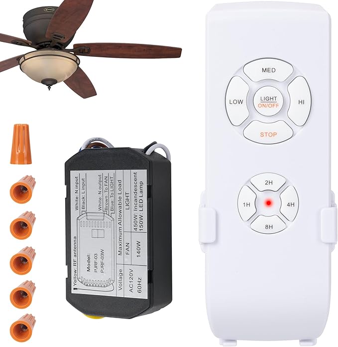 LPHUMEX Ceiling Fan Light Remote Control Kit by LPHUMEX