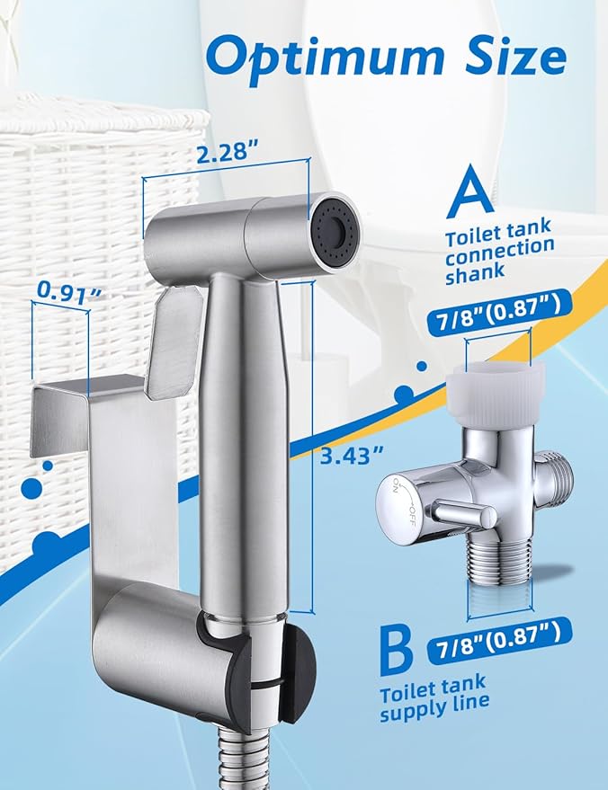Handheld Bidet Sprayer for Toilet, Jet Sprayer for Toilet Muslim Shower - Image 2