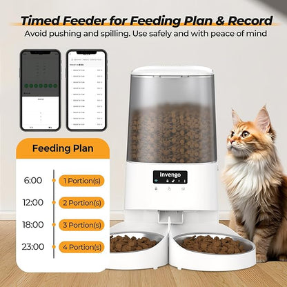 Automatic Cat Feeder with App Control, 5L Food Dispenser - Image 3