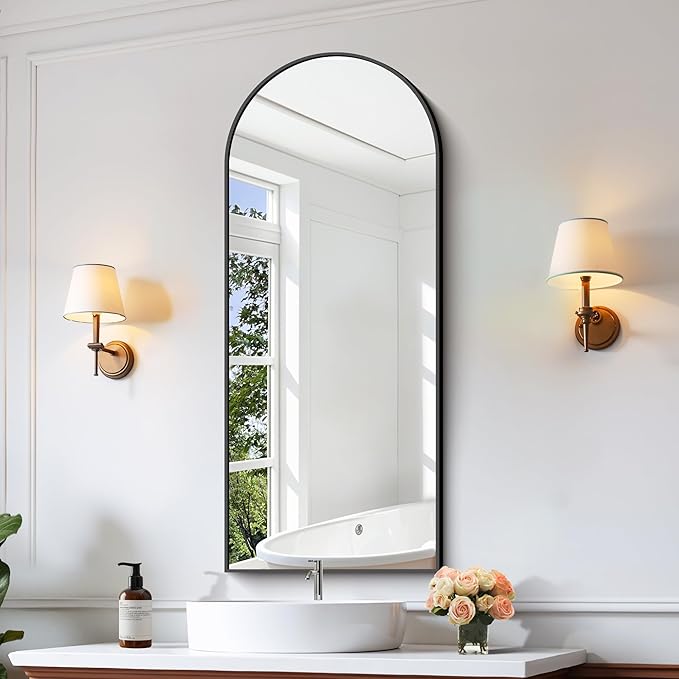 CIRCUMI Arched Wall Mirror, Metal Frame, Large Size - Image 2