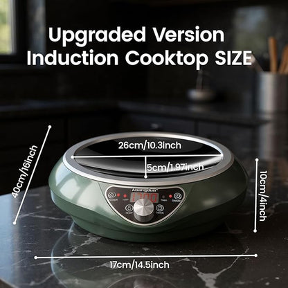 Induction Wok Cooktop，1700W Electric Wok Portable Induction Single Burner Used - Image 2