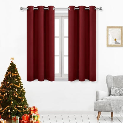 DWCN Burgundy Blackout Curtains by DWCN