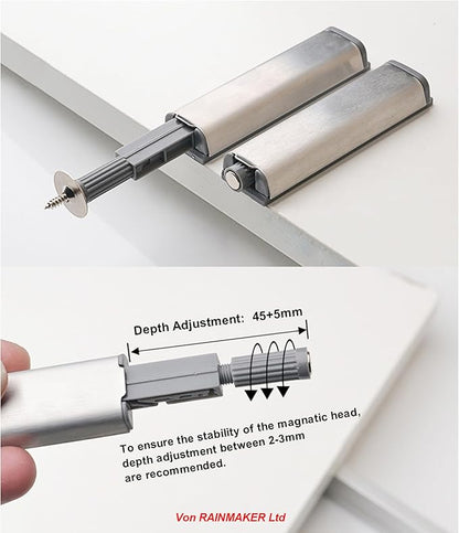 Push to Open Door Catches for Kitchen Cabinet Cupboard Wardrobe Automatic - Image 4