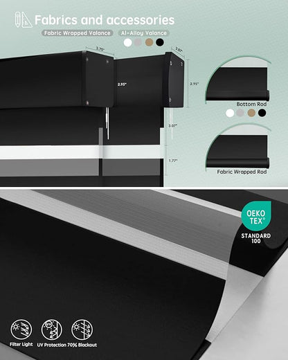 Yoolax Motorized Zebra Blinds Compatible - Image 5