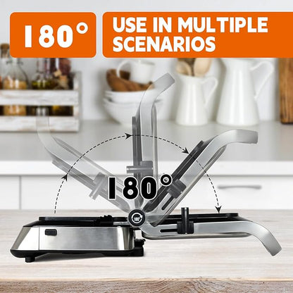 Panini Waffle Maker Combo | Panini Grill Press Sandwich Maker, Smokeless Indoor - Image 3