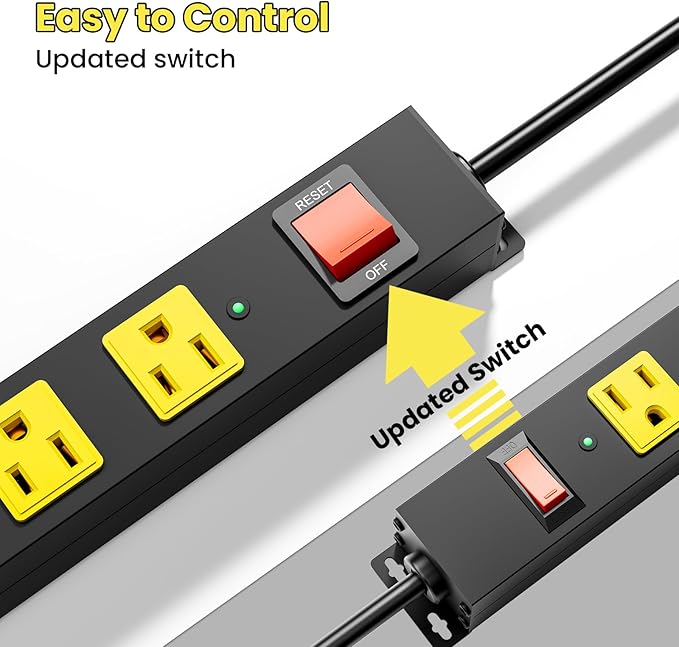 10 Outlet Metal Power Strip - Image 5