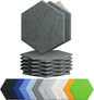 Amantech 12 Pack Acoustic Panels Self Adhesive Sound Proof Foam, High Density by Amantech
