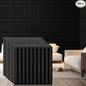 Nuanchu 120 Pcs 3D Slat Wall Panels 12 x 12 Inch PVC Fluted Textured Panel by Nuanchu
