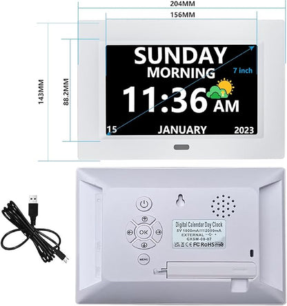 LXBYJKJ 7 Inch Digital Clock - Image 2