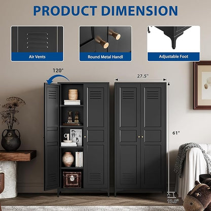 Metal Storage Cabinet-61” Tall Steel File Cabinets - Image 3