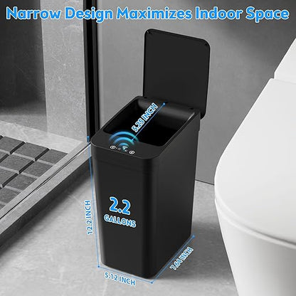 Bathroom Trash Can with Lid, KOEYLE 2 Pack 2.2 Gallon Automatic Touchless - Image 4