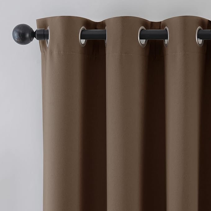 Beauoop 100% Blackout Curtains 84 Inch Long 2 Panels - Image 9
