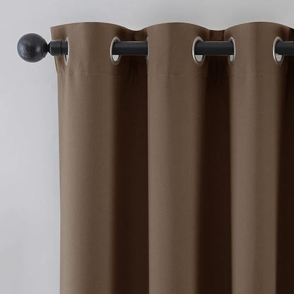 Beauoop 100% Blackout Curtains 84 Inch Long 2 Panels - Image 9