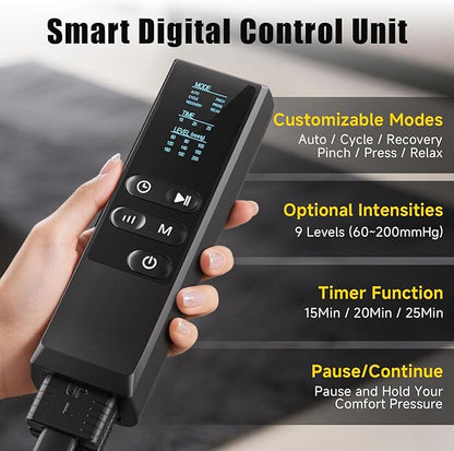 Air Compression Leg Massager, Professional Sequential Foot & Full Leg Massager - Image 5