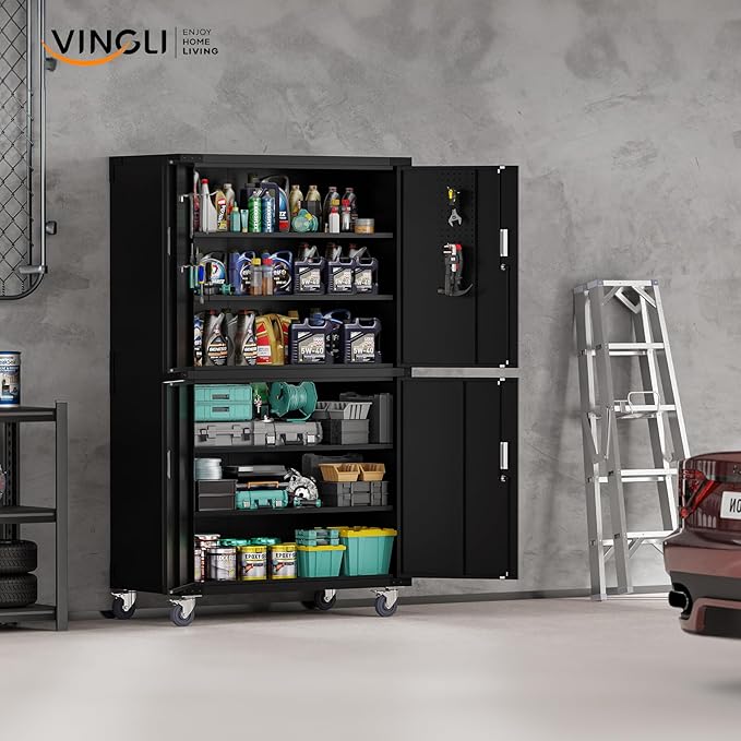 VINGLI Large Garage Storage Cabinet - Image 9