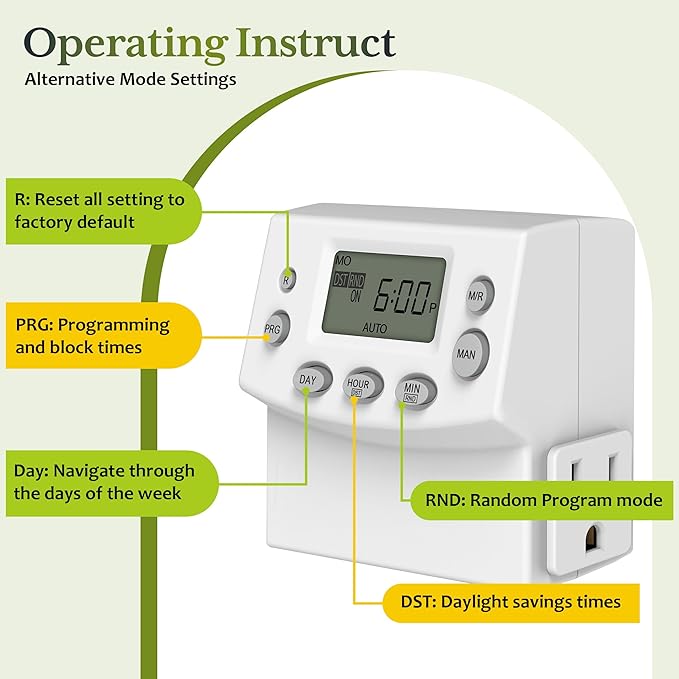 TG Heavy Duty Programmable Plug-in Digital Timer - Image 6