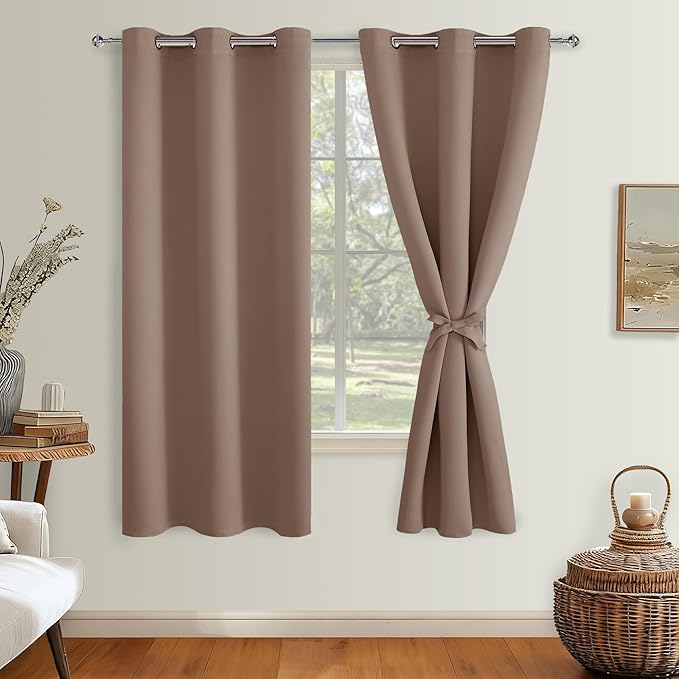 Hiasan Blackout Curtains for Bedroom and Living Room, Light Blocking, Noise - Image 2