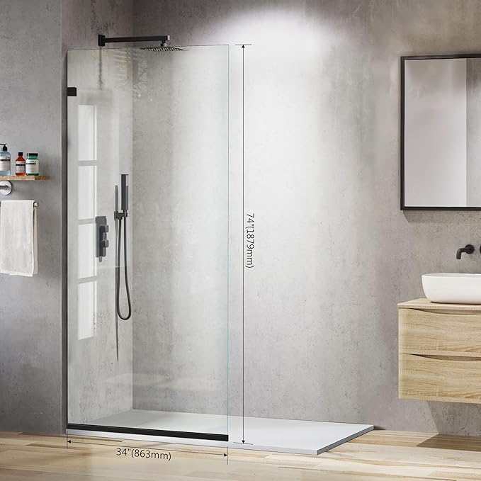 Bathroom Shower Glass Door 34 * 74" - Image 2