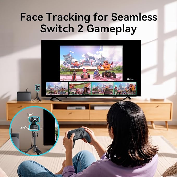 EMEET PIXY Dual-Camera AI-Powered PTZ Camera 4K, AI Tracking, PDAF&AI Autofocus - Image 9