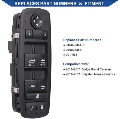 Obaee Driver Side Window Switch Power Control Button Compatible - Image 2