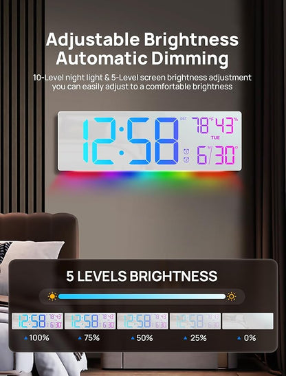 18.5" Large Digital Wall Clock - Image 6