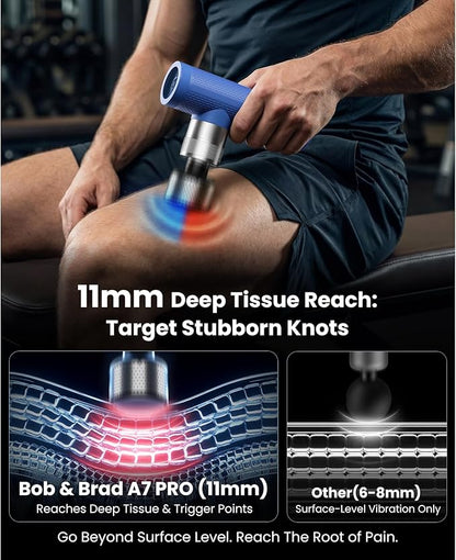 BOB AND BRAD A7 Pro Massage Gun - 11mm Deep Tissue - Image 2