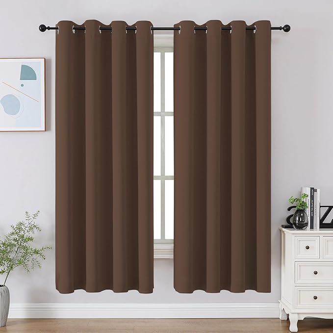 CUCRAF Short Room Darkening Window Curtains by CUCRAF