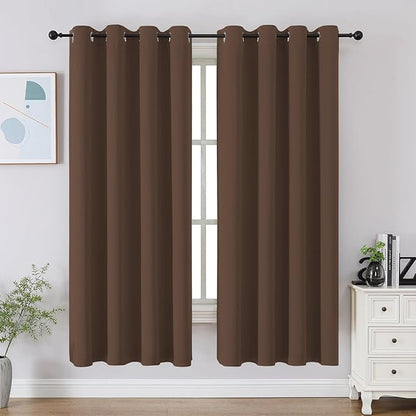 CUCRAF Short Room Darkening Window Curtains by CUCRAF