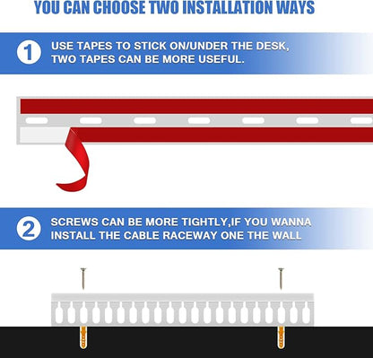 Cable Duct Management Raceway Kit, 31.4" Server Rack Management, Hide Network - Image 5