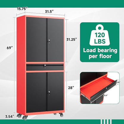 Letaya Metal Garage Storage Cabinet - Image 3