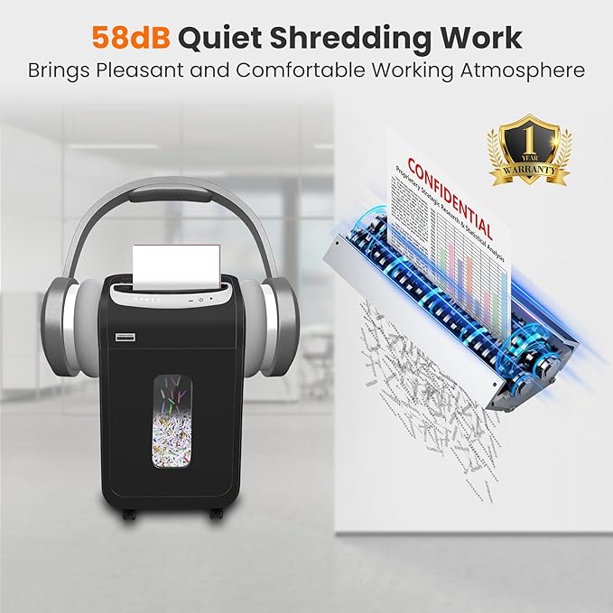 Paper Shredder for Home Office Heavy Duty - Image 4