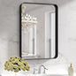 LOAAO Black Metal Framed Bathroom Mirror by LOAAO