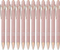 LINFANC 12 Pack Rose Gold Ballpoint Pen by LINFANC