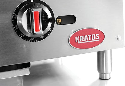 Kratos 24" Wide Commercial Restaurant Gas Countertop Griddle, Thermostatic - Image 5