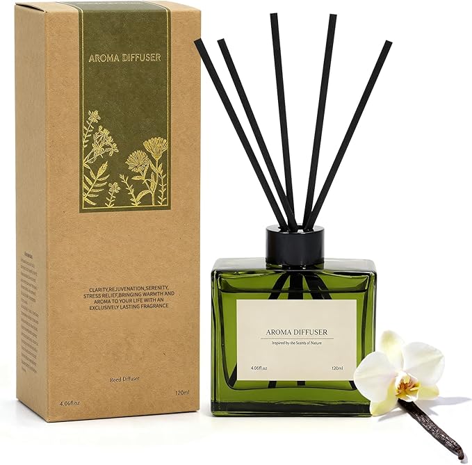 Reed Diffuser, 4 oz Vanilla Cream Scent Diffuser by GAGINGOOLD