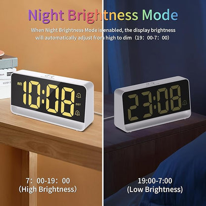 Alarm Clocks for Bedrooms, Digital Bedside Clock - Image 6