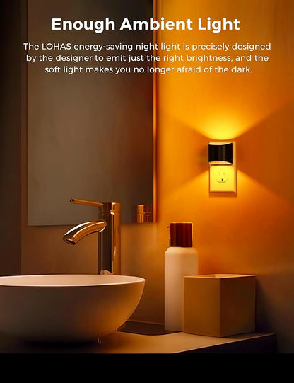 L LOHAS LED Night Light 2 Pack, Night Lights Plug into Wall, Dusk to Dawn - Image 2